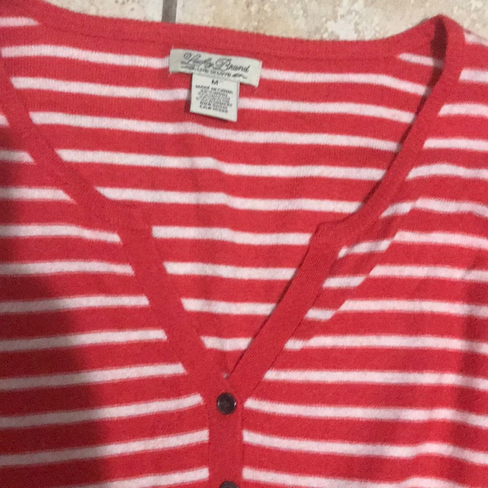 Lucky Brand Long Sleeve Top Size Medium - Picture 2 of 3